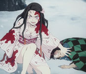 nezuko defending tanjiro